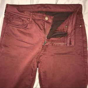 Maroon Skinny Jeans